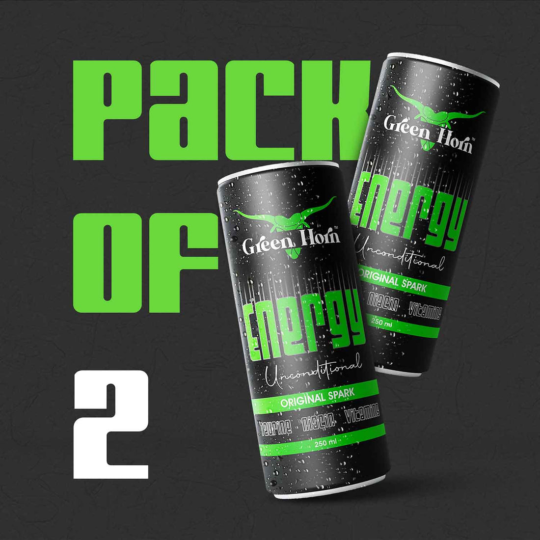 Green Horn Energy Unconditional Original Spark Drink