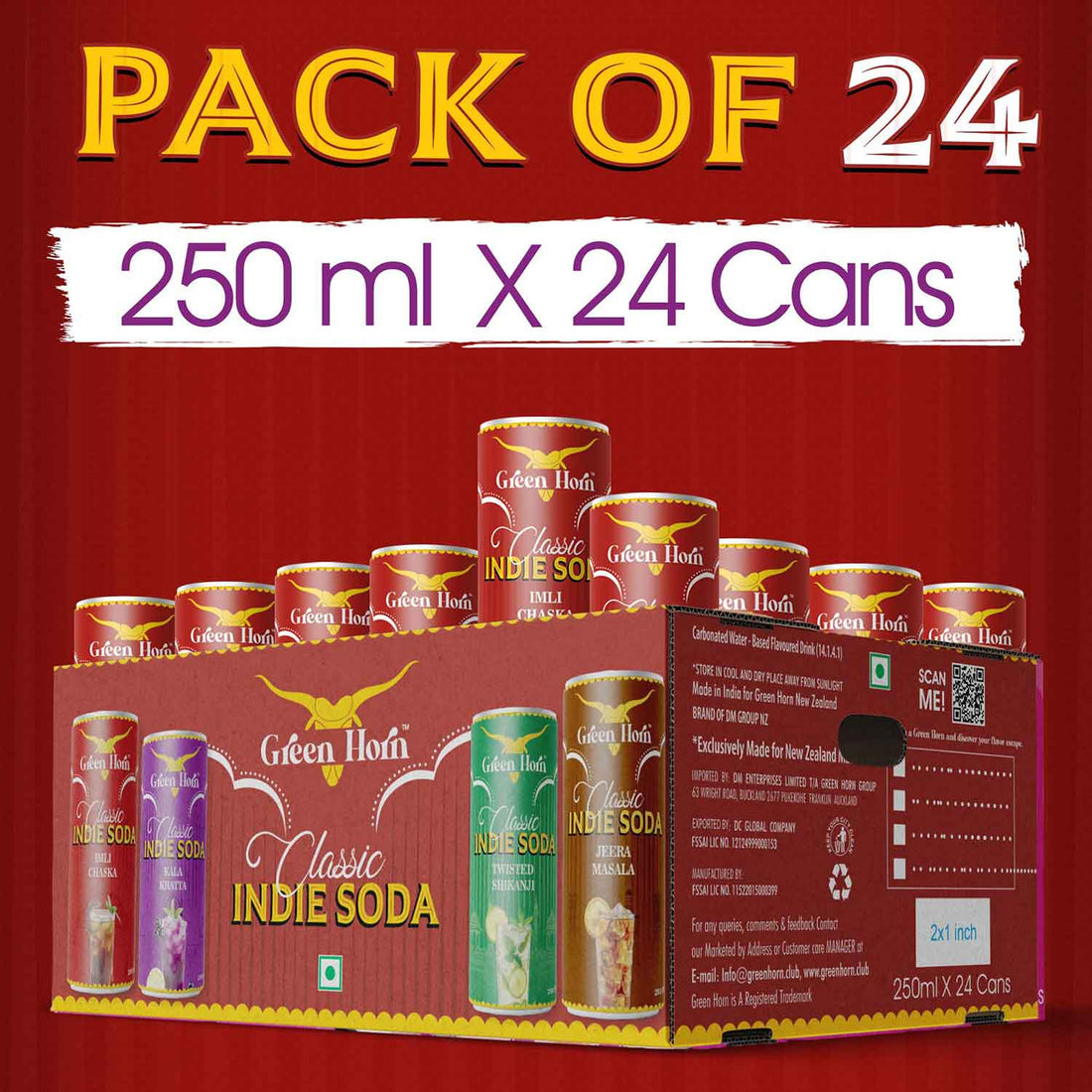 Green Horn Classic Indie Soda Imli Chaska