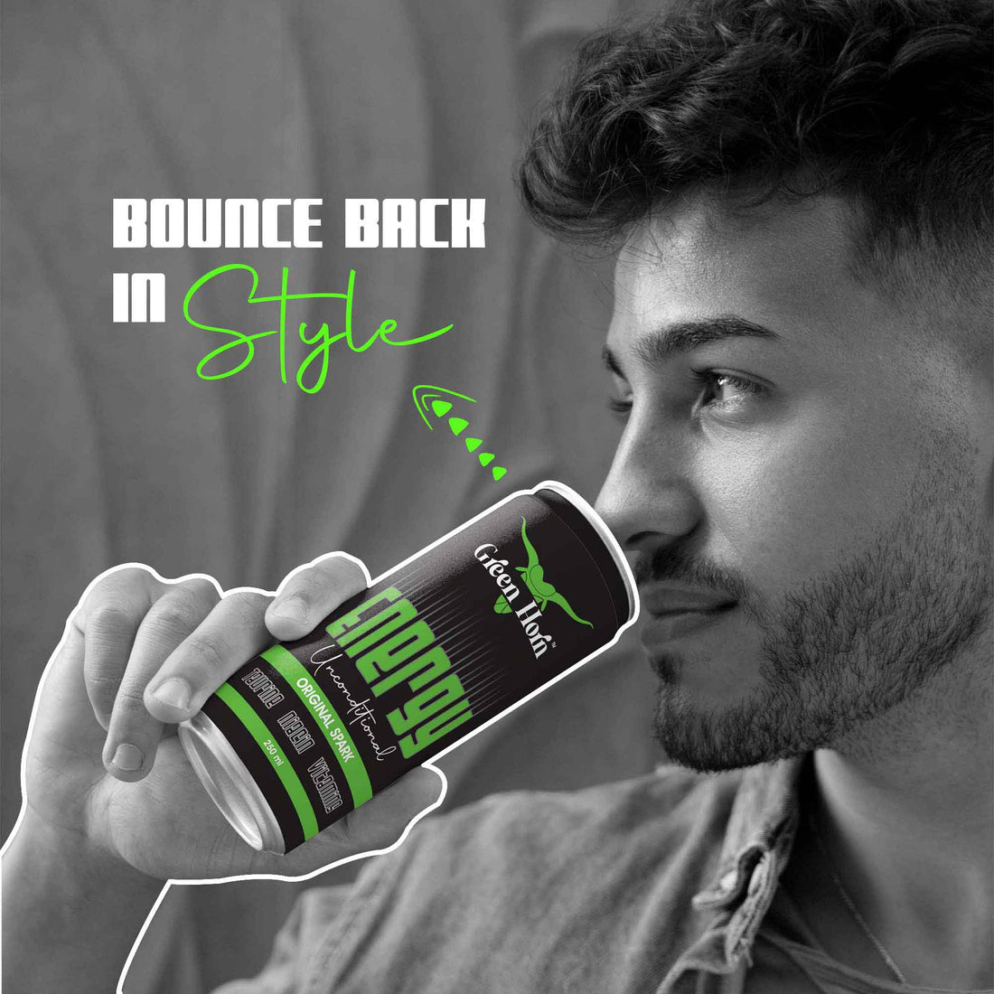 Green Horn Energy Unconditional Original Spark Drink