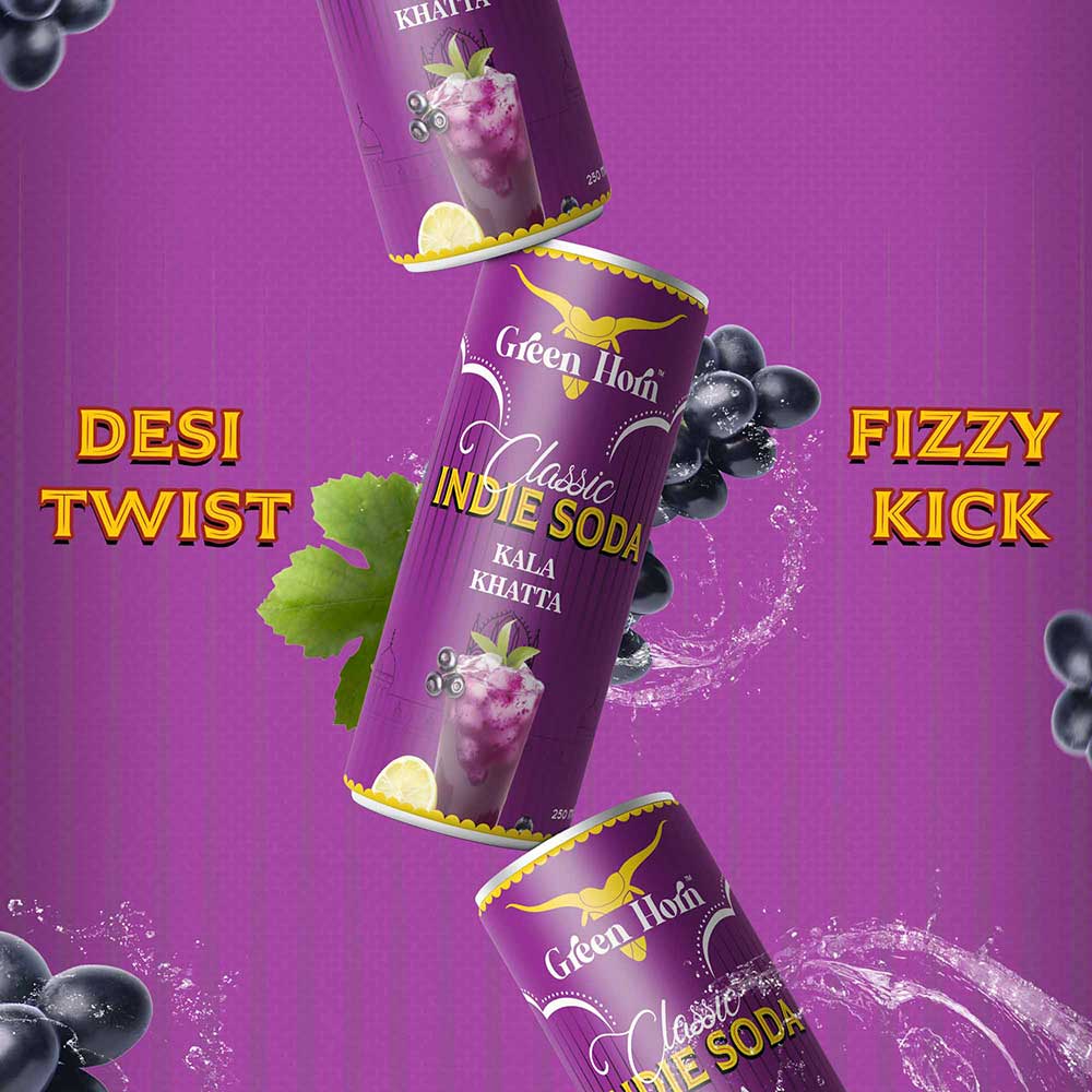 Green Horn Classic Indie Soda Kala Khatta