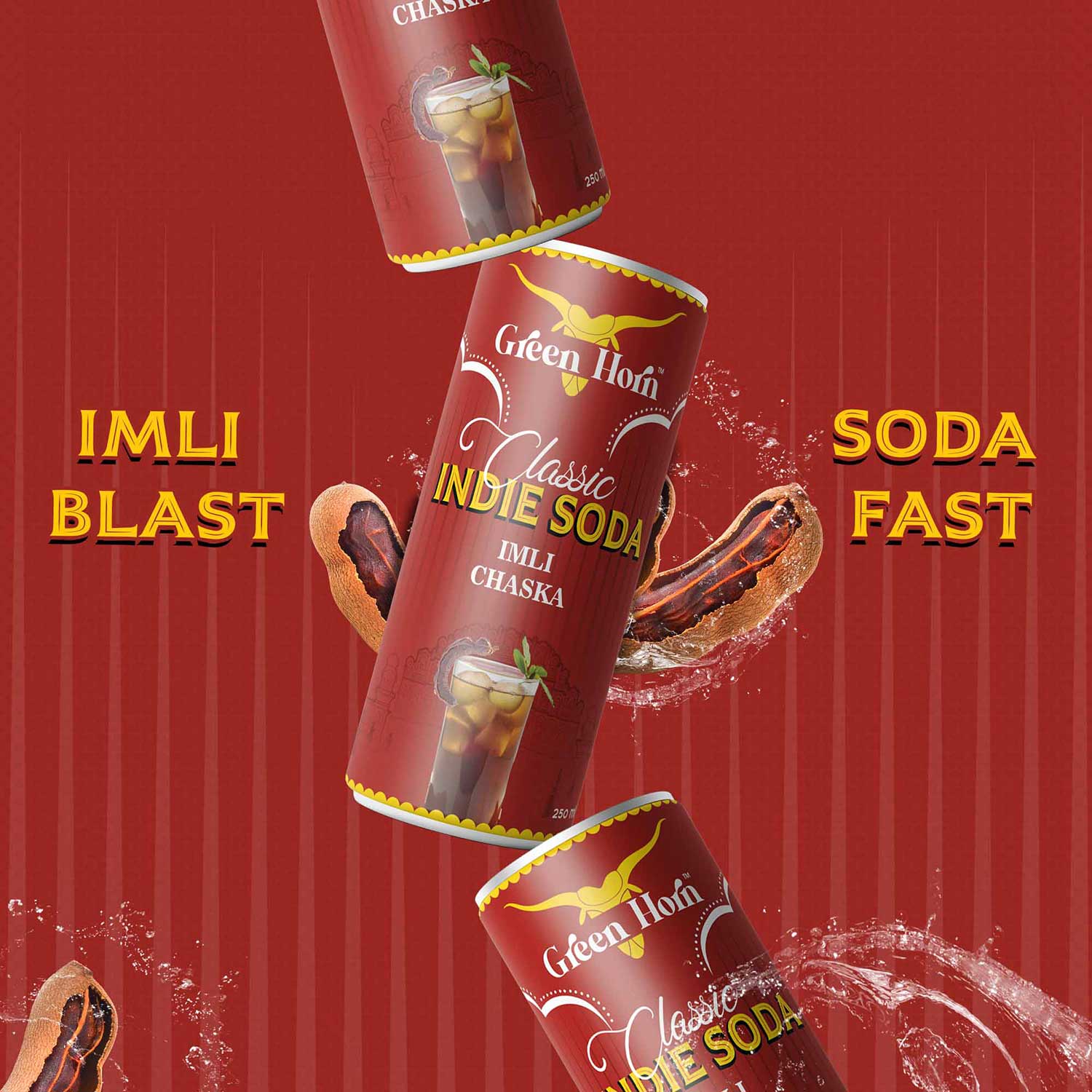 Green Horn Classic Indie Soda Imli Chaska