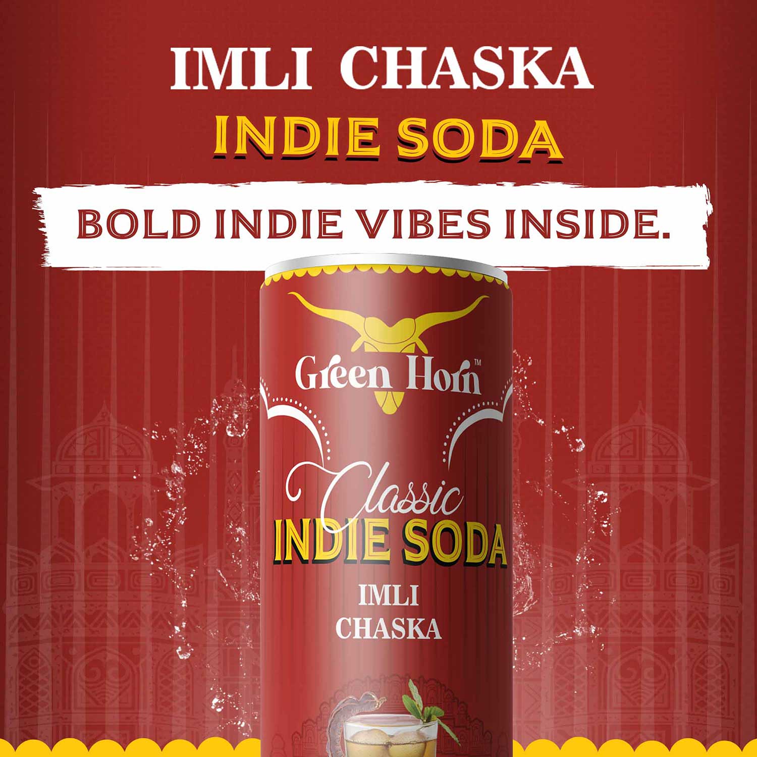 Green Horn Classic Indie Soda Imli Chaska