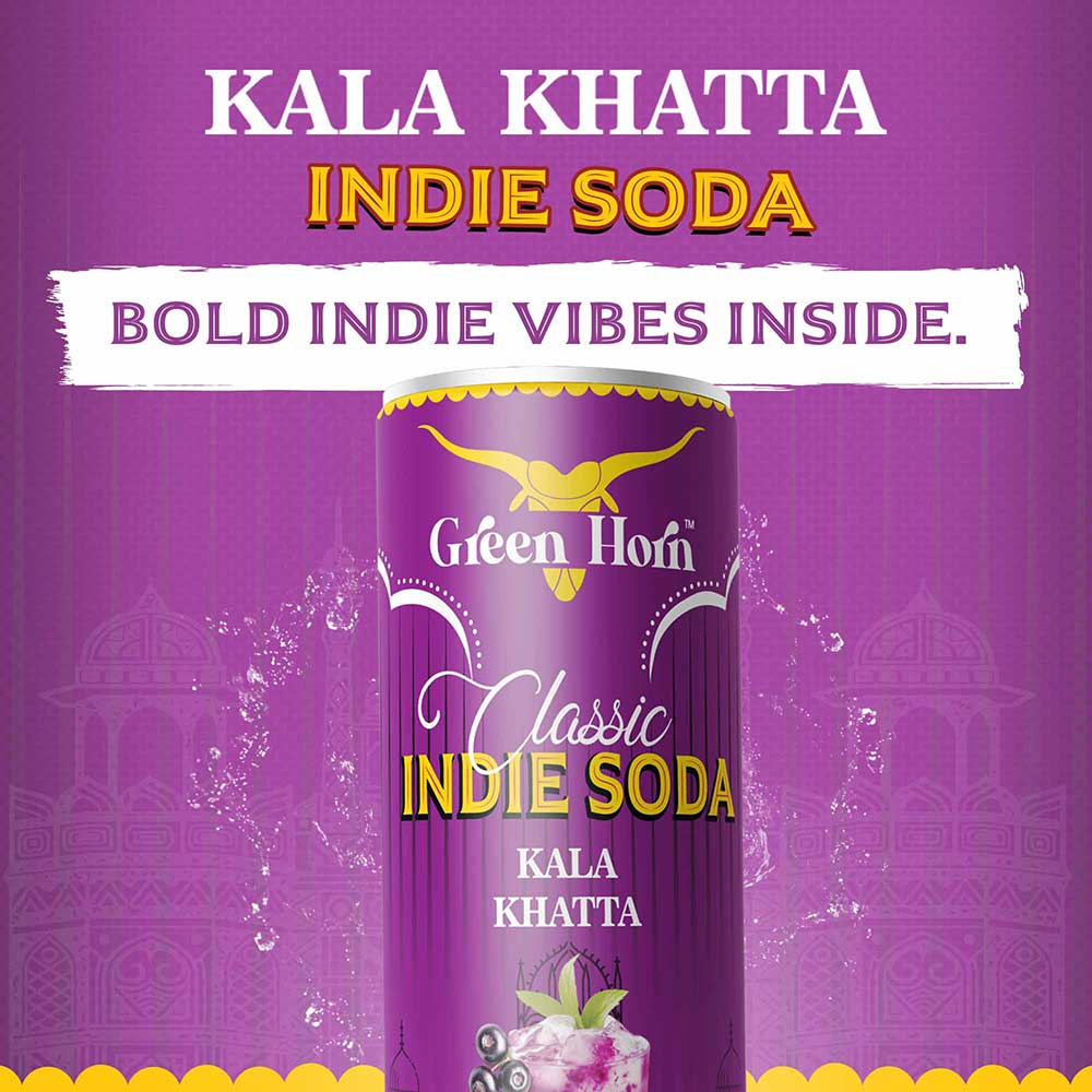 Green Horn Classic Indie Soda Kala Khatta