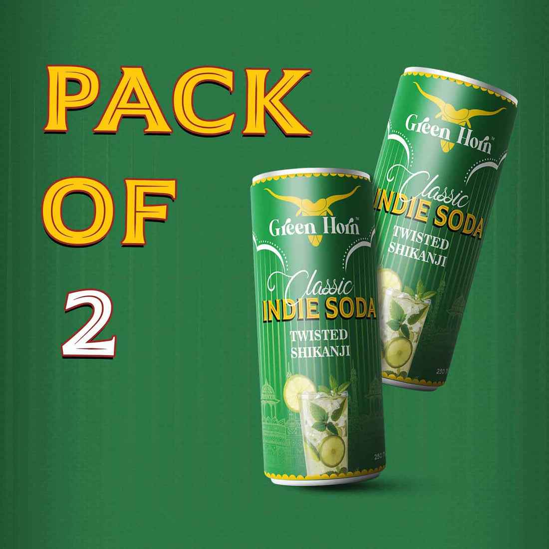 Green Horn Classic Indie Soda Twisted Shikanji