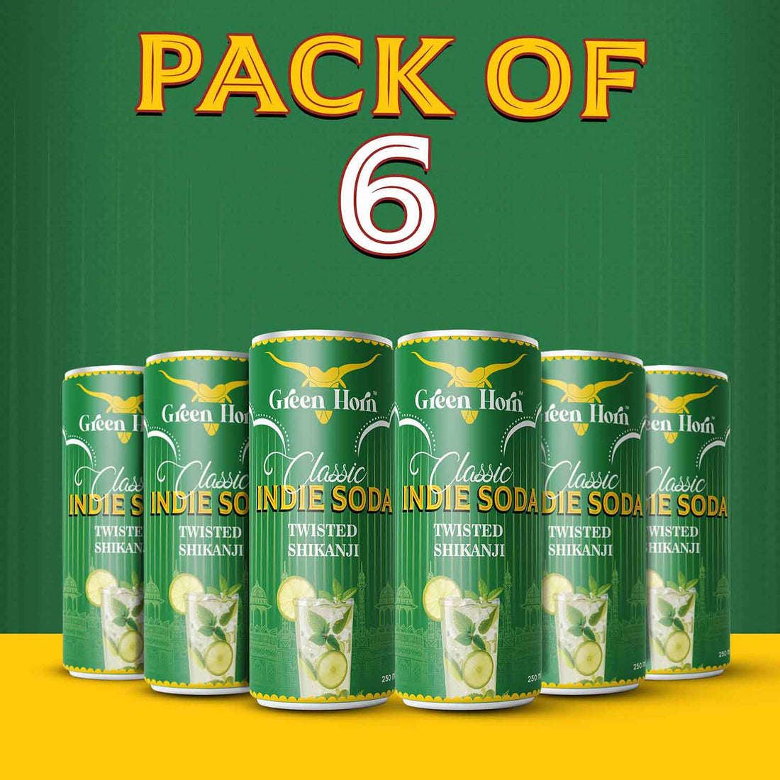 Green Horn Classic Indie Soda Twisted Shikanji